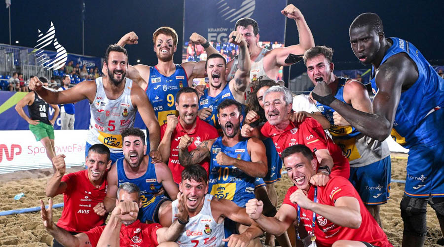 Las mujeres de Dinamarca y los hombres de España han hecho historia en el balonmano playa con el oro en los Juegos Europeos