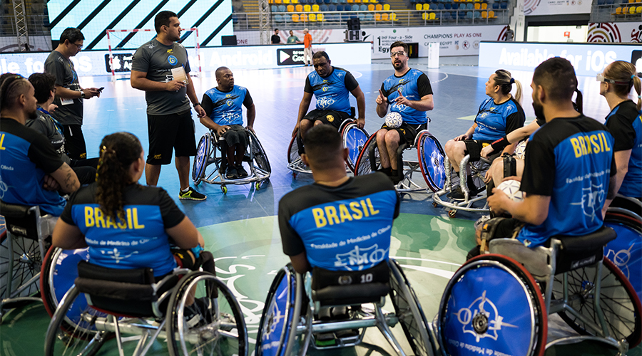 Brazil wheelchair handball team