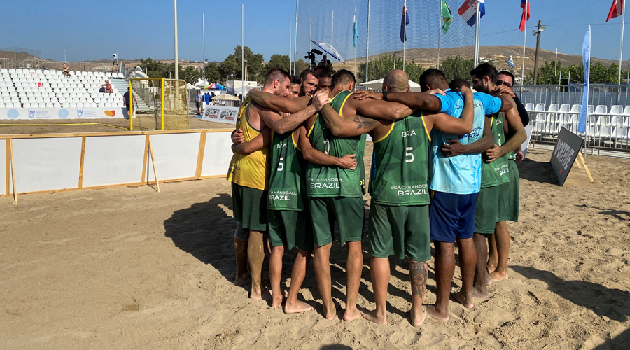 Brazil men after winning bronze at Greece 2022