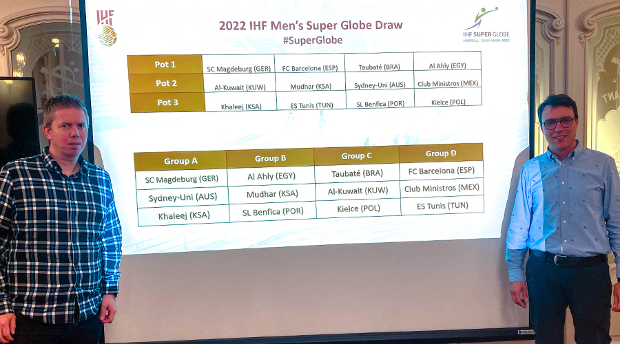 2022 IHF Men's Super Globe draw