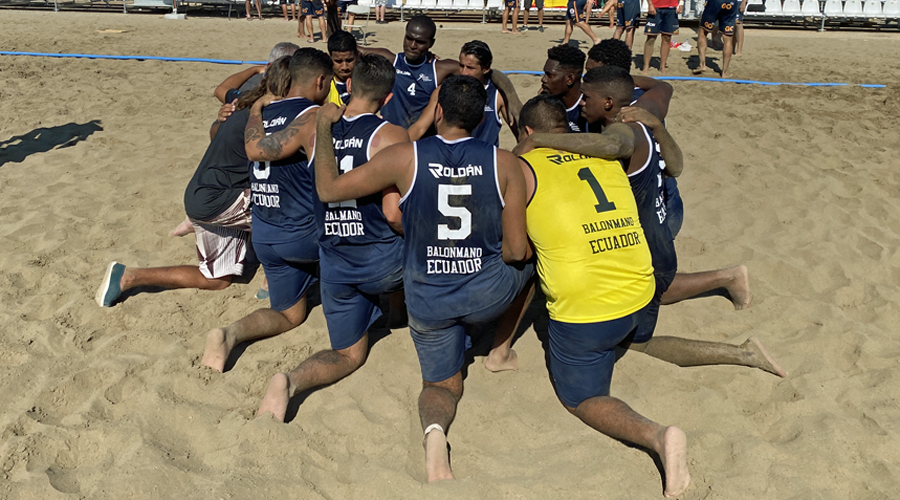 Ecuador after making their beach handball world championship debut