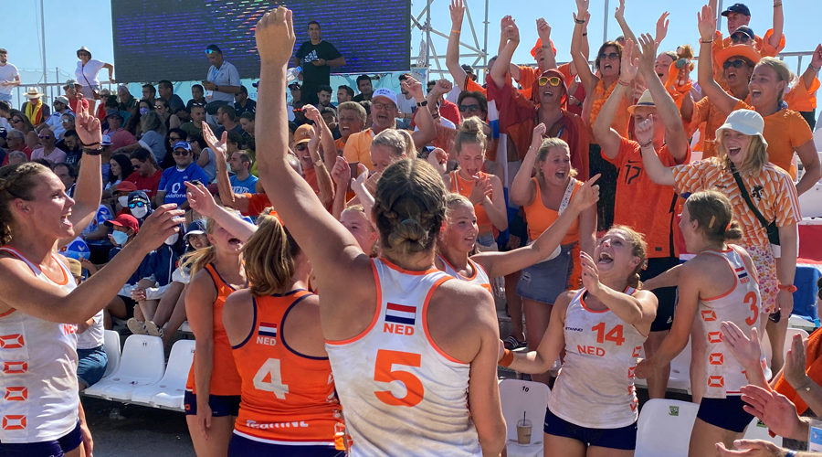 Netherlands celebrate bronze at Greece 2022