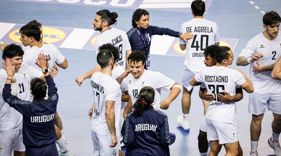 Uruguay celebrating