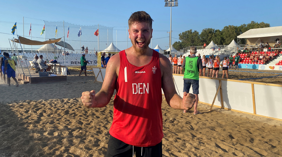 Simon Jensen after Denmark beat Brazil in the semi-final