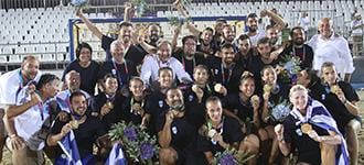 Double Greek beach handball delight in Mediterranean Beach Games