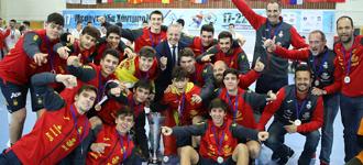 Spain men champions of the Mediterranean