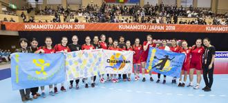 World championship players inspired by the next generation of handball fans in Japan