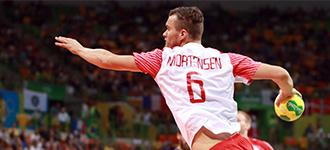 Mortensen represents handball in Olympian-led workout