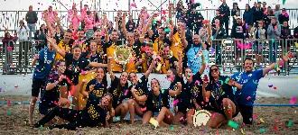 Deserved winners in all-Iberian finals at EHF Beach Handball Champions Cup
