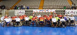 Spain’s national wheelchair handball team makes debut in all-Iberian clash