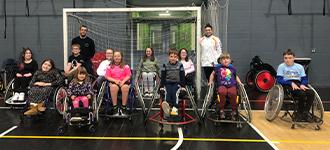 Wheelchair handball makes debut in Ireland
