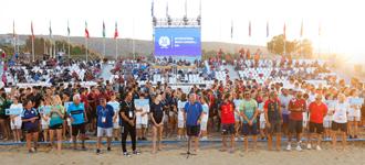 Legends of beach handball help launch International Beach Handball Day