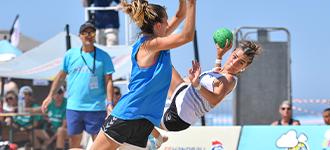 France and Belgium hold maiden national beach handball competitions 