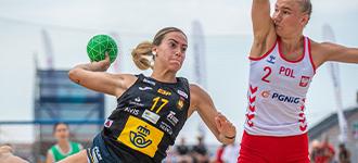 Strong Spain women lead first day of Beach Handball Global Tour
