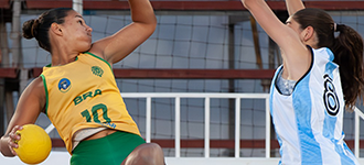 Argentina men and Brazil women win youth SCAHC Beach Handball titles