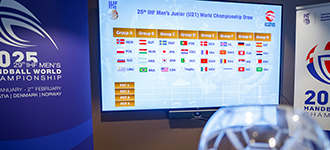 Draw provides high-profile clashes for the 2025 IHF Men’s Junior World Champions…
