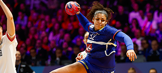Title holders France dominate Denmark to complete semi-finals quartet