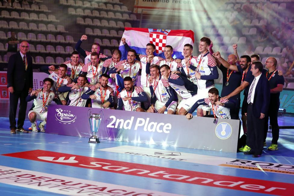 Silver medallists Croatia