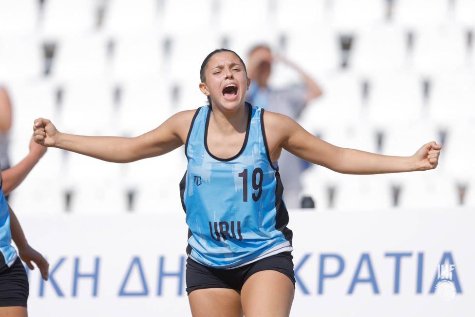 Uruguay celebrating 