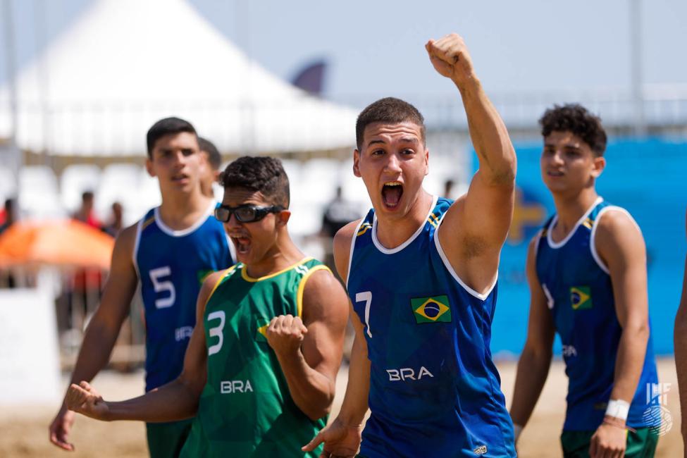 Brazil celebrating