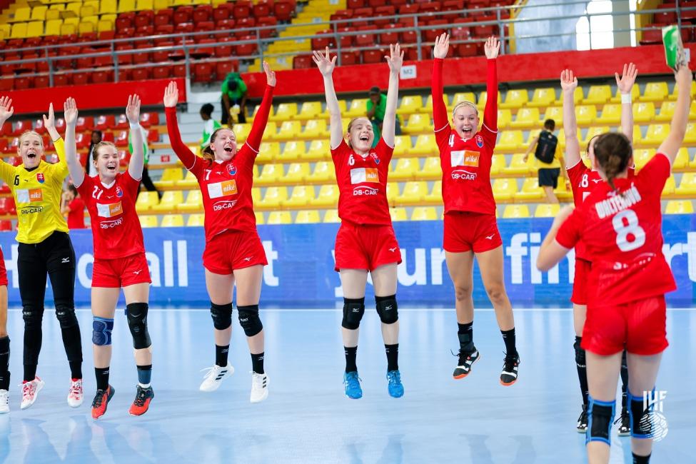 Slovakia celebrating