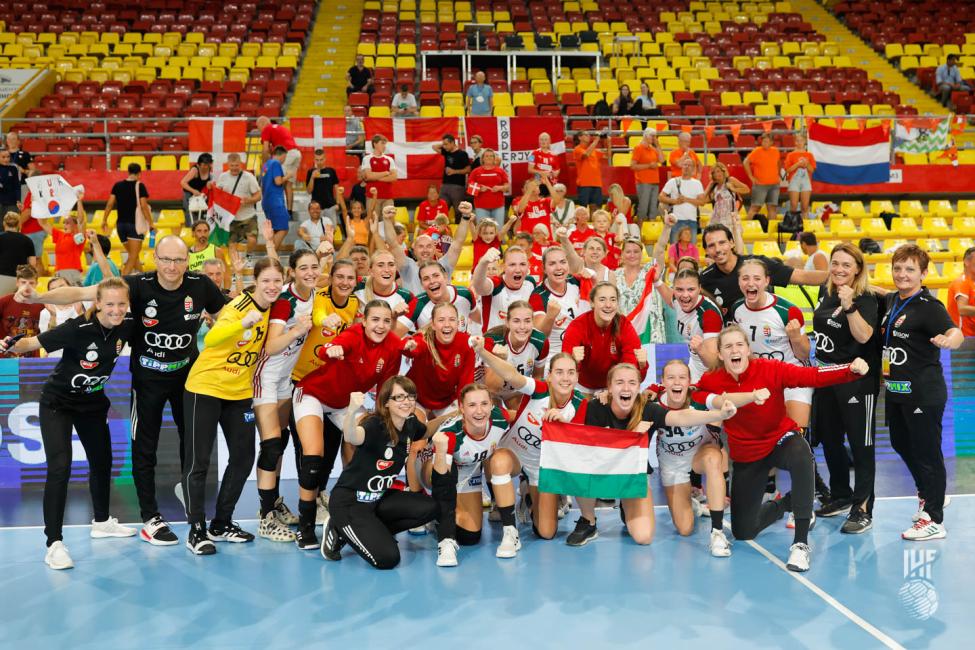 Hungary celebratory group photo