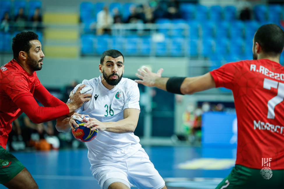 Algeria player attacking