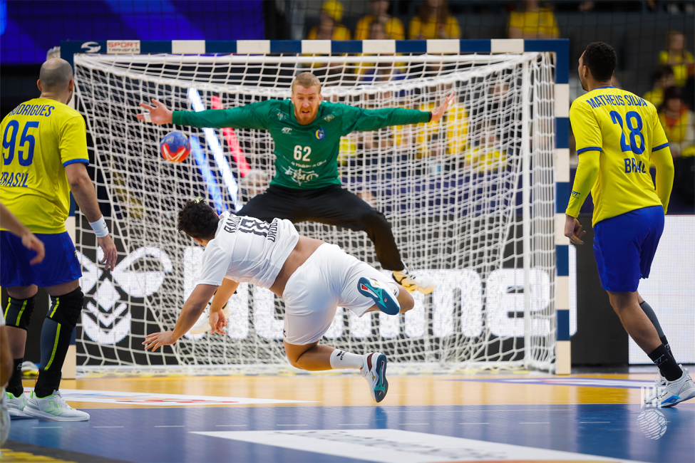 Brazil goalkeeper and Uruguay attacker