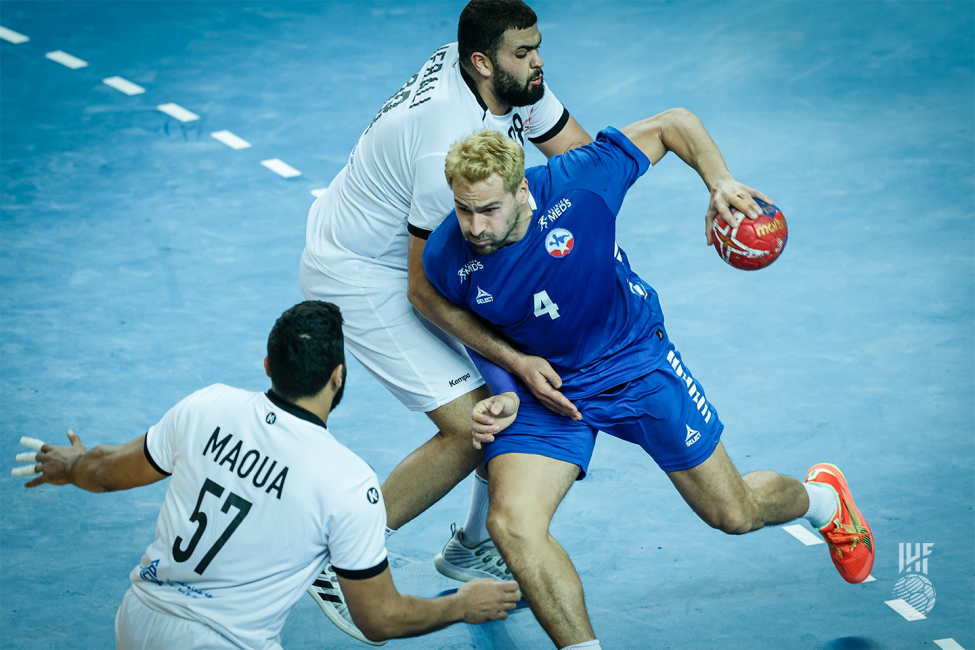 Chile player attacking