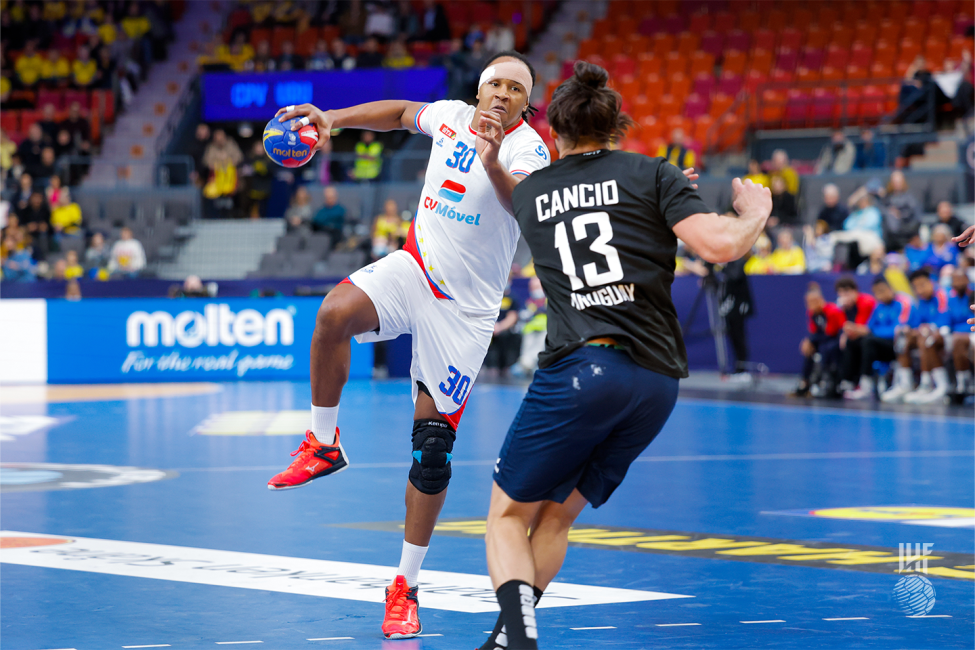 Cape Verde player in attack