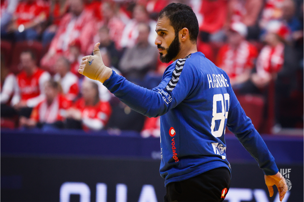 Egypt goalkeeper celebrating