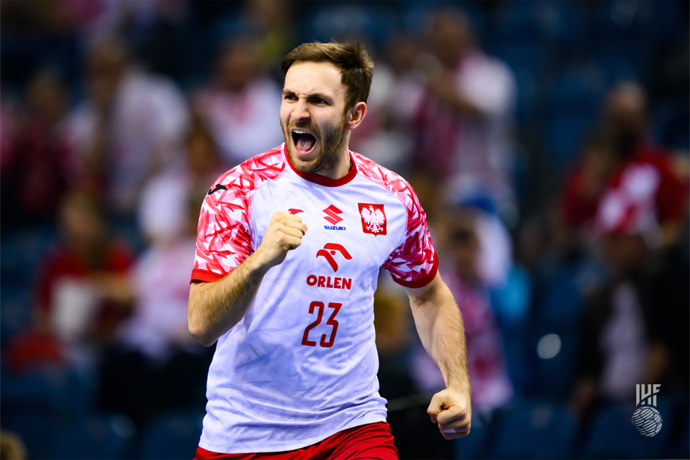 Poland player celebrating