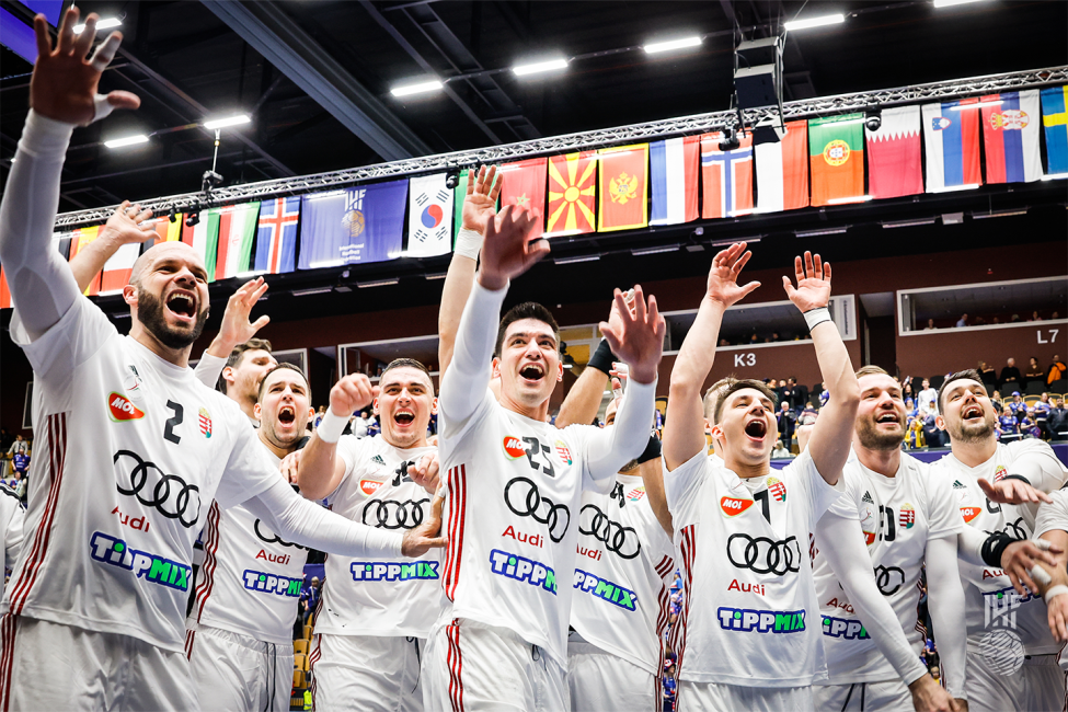 Hungary team celebrating