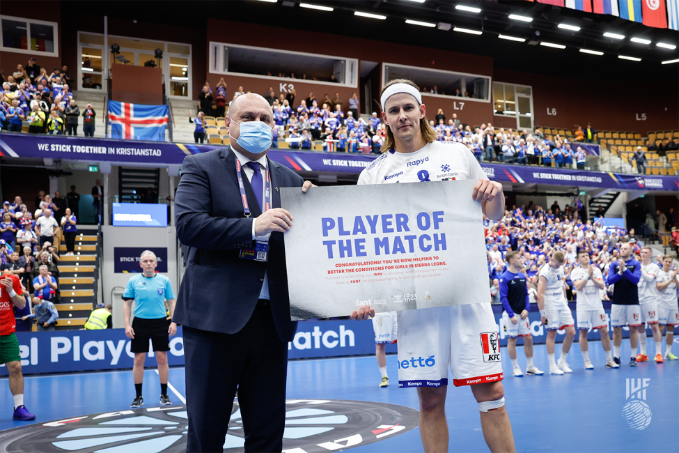 Iceland player of the match