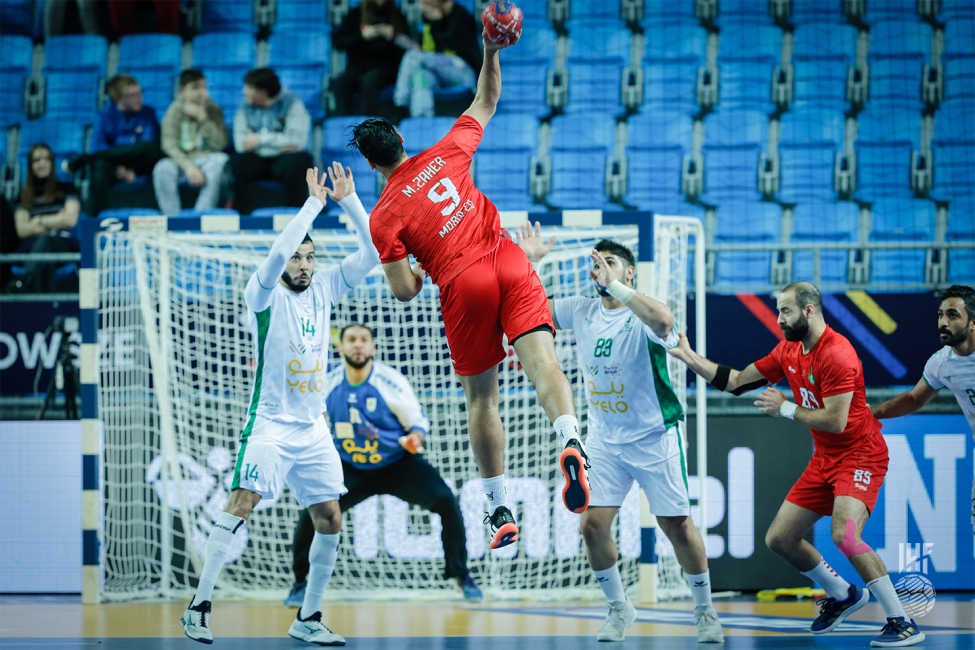 Morocco player shooting 