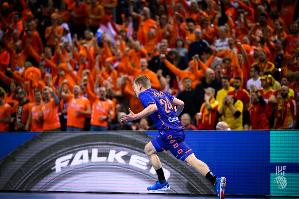 Netherlands player celebrating