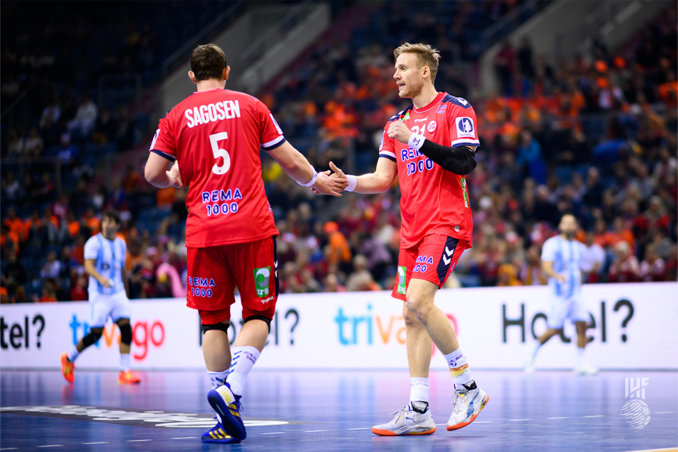 Norway players celebrating