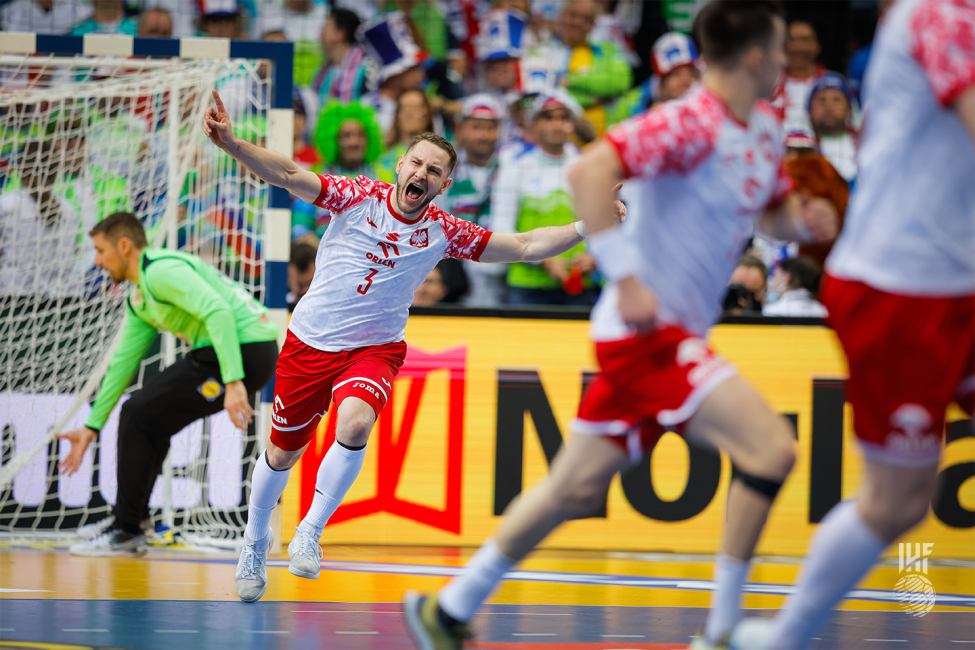 Poland player celebrating