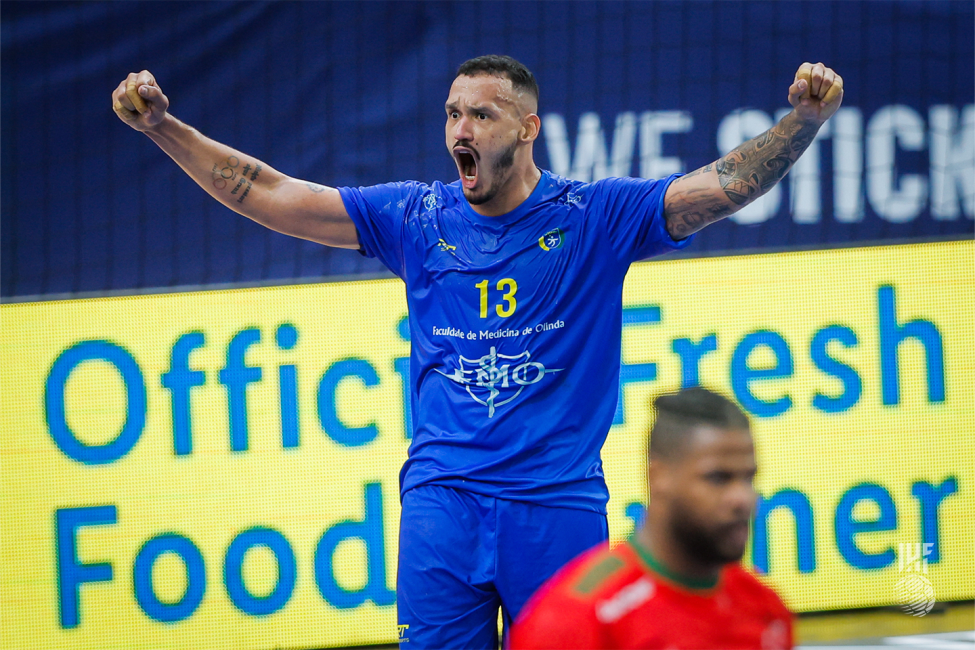 Brazil player celebrating