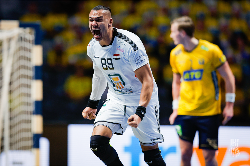 Egypt player celebrating