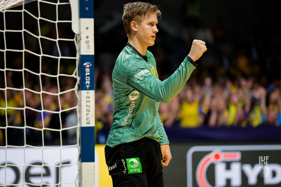 Sweden goalkeeper celebrating