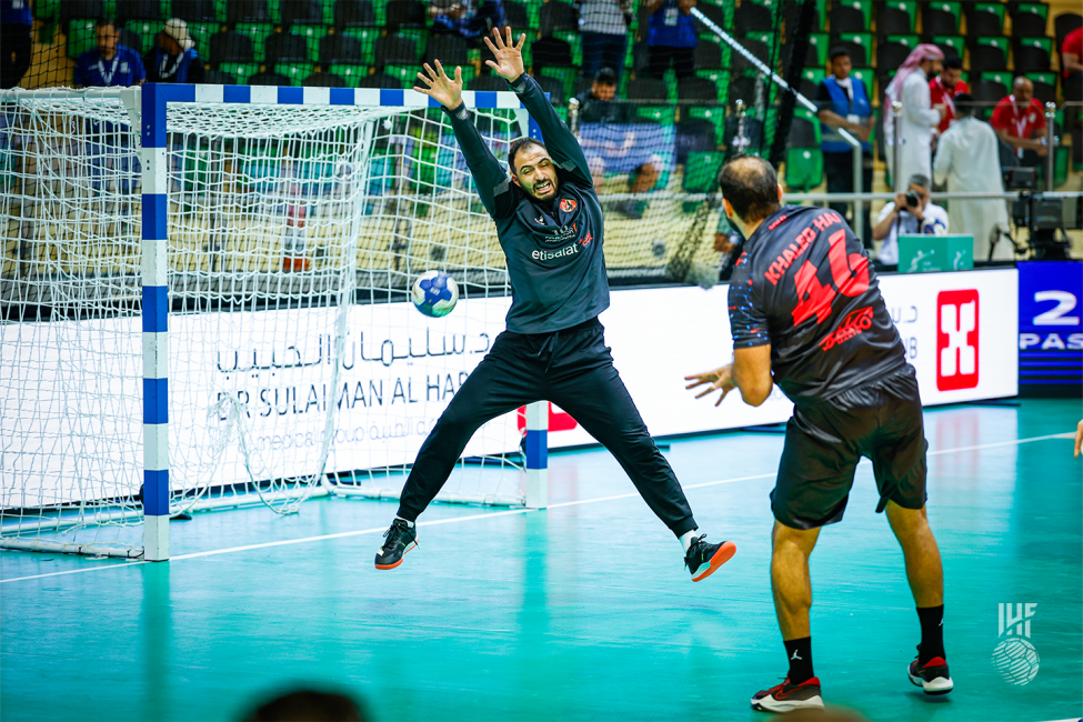 Al Ahly goalkeeper jumping