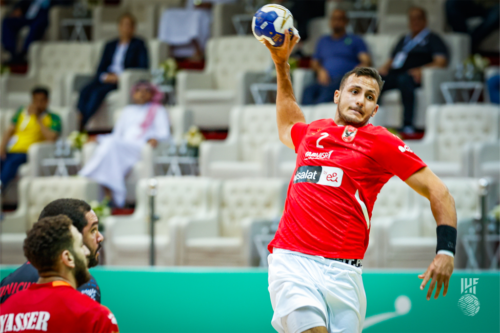 Al Ahly player ready to shoot