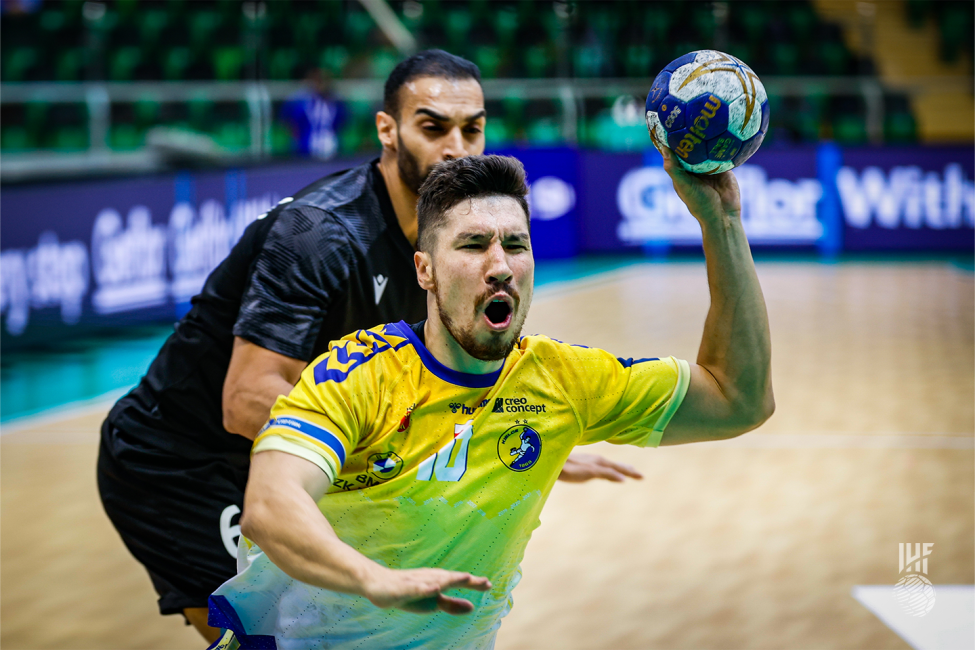 Kielce player in attack