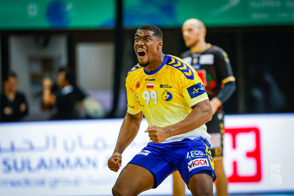 Kielce player celebrating