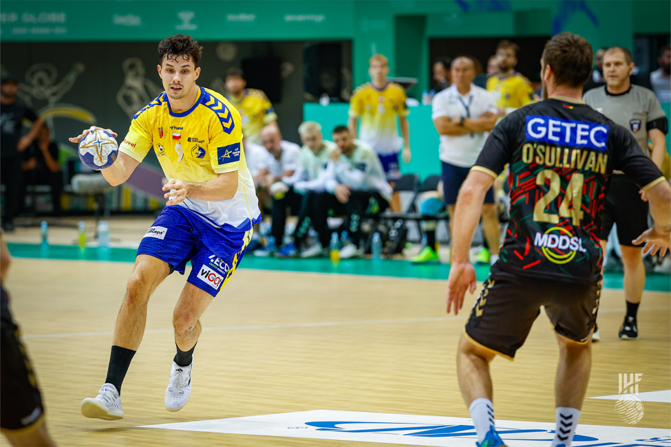 Kielce player in attack