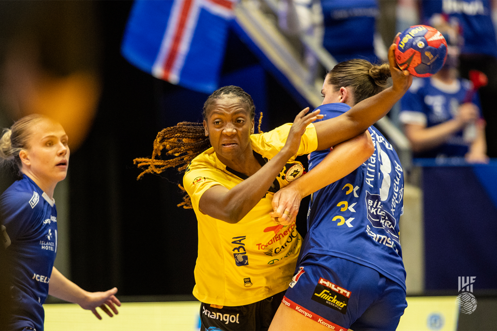 Angola player attacking