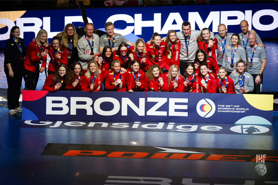 Bronze medallists Denmark