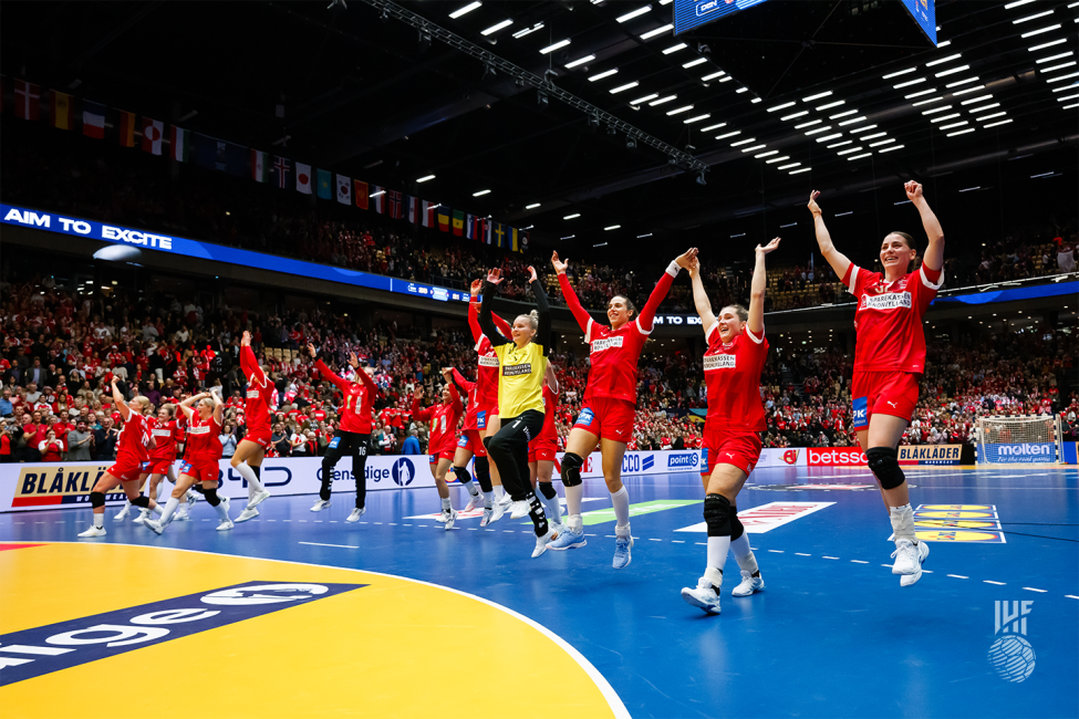 Denmark team celebrating