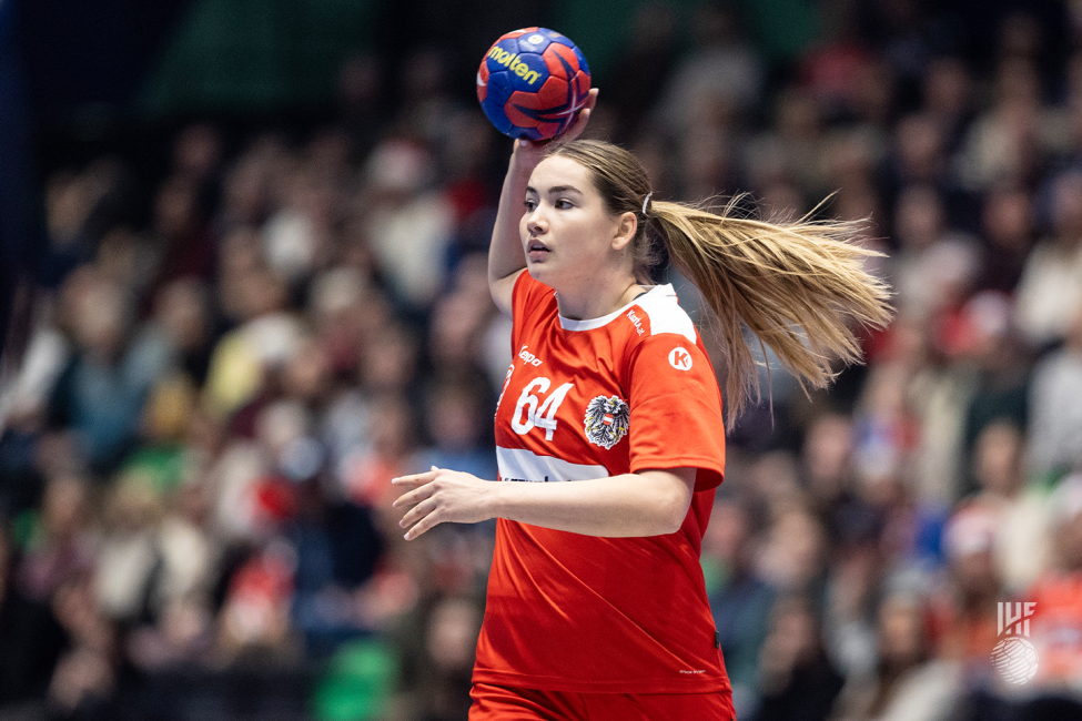 Austria player with the ball, ready to pass